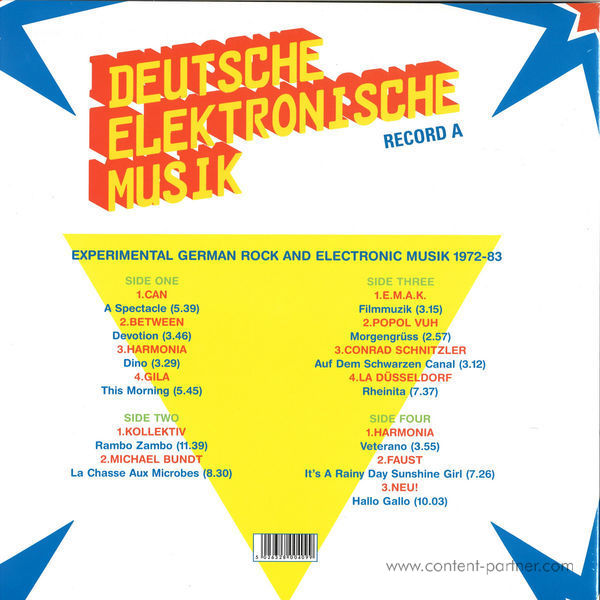 Soul Jazz Records Presents - Deutsche Elektronische Musik - Part A (Back)