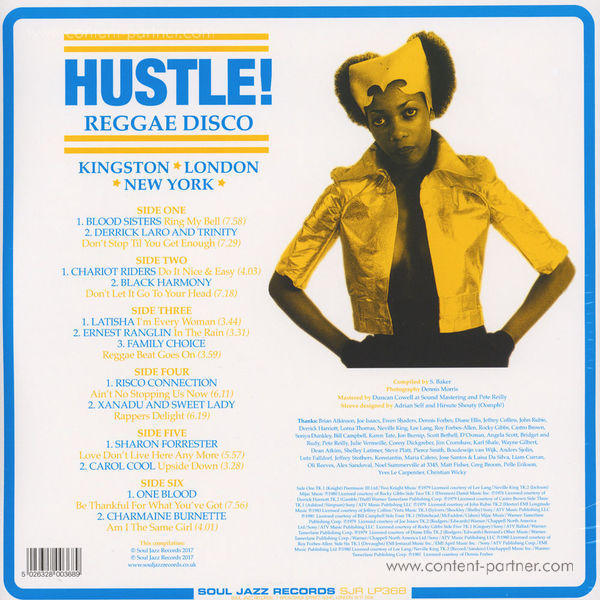 Soul Jazz Records Presents - Hustle! Reggae Disco: Kingston, London, New York (Back)