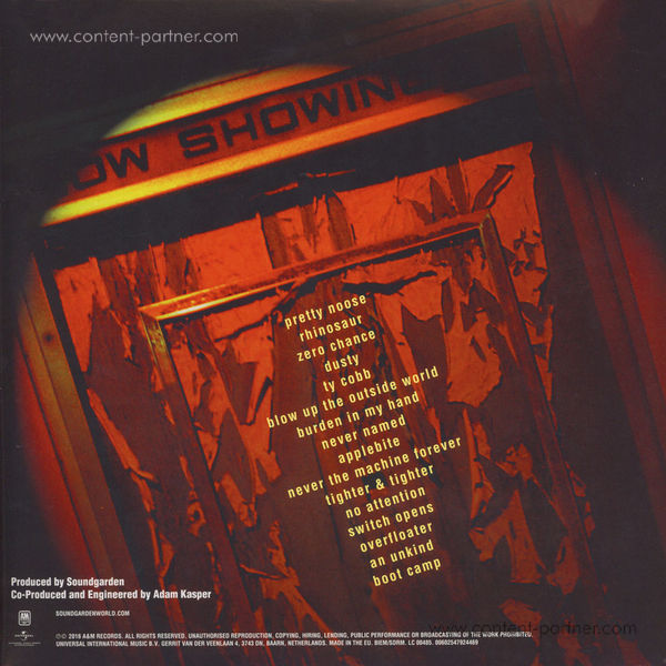 Soundgarden - Down On The Upside (2LP) (Back)