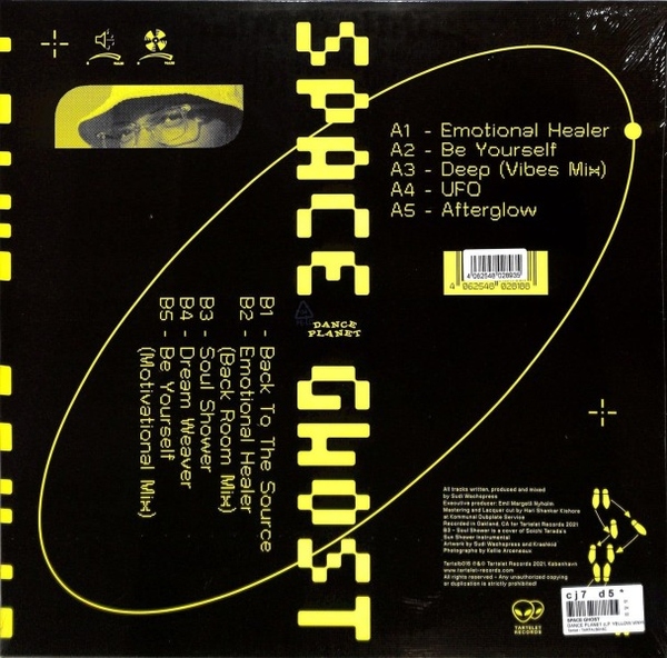 Space Ghost - Dance Planet (LP Yellow Vinyl) (Back)