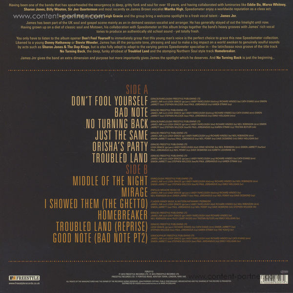 Speedometer - No Turning Back (Back)
