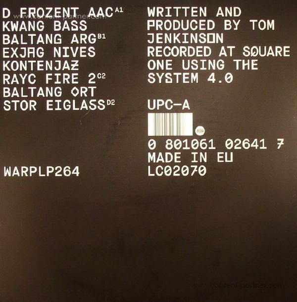 Squarepusher - Damogen Furies (2LP+MP3) (Back)