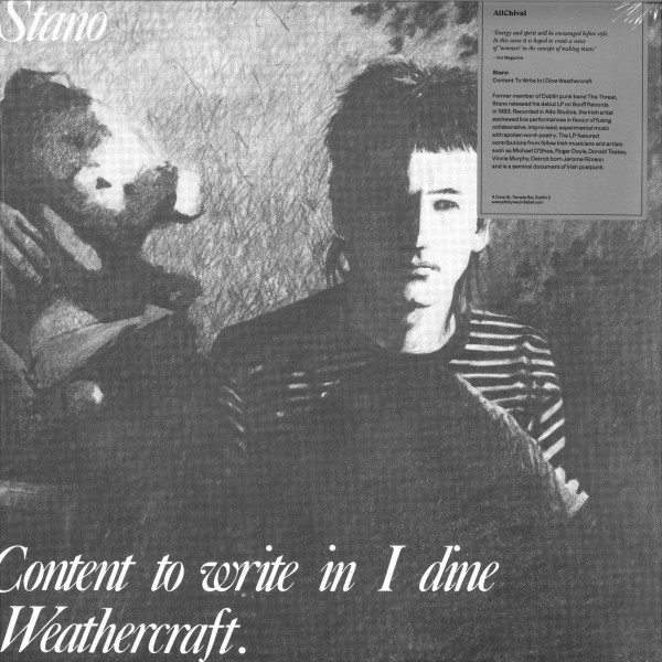 Stano - Content to write in i dine Weathercraft