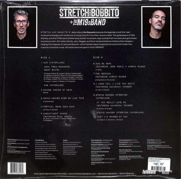 Stretch and Bobbito & The M19s Band - No Requests (LP) (Back)