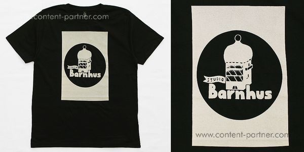 Studio Barnhaus T-shirt - Black With Grey Print On Front -Size L (Back)