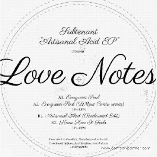 Subtenant - Artisanal Acid EP (Back)