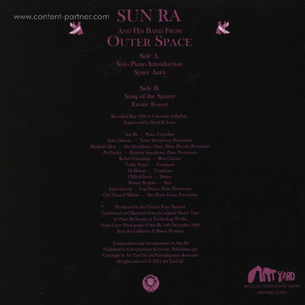 Sun Ra & His Band From Outer Space - Space Aura (Back)