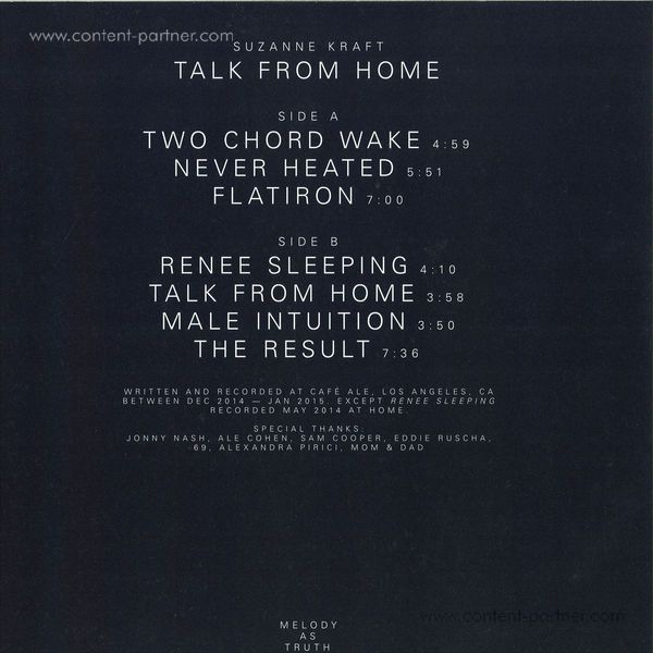 Suzanne Kraft - Talk from Home (Back)