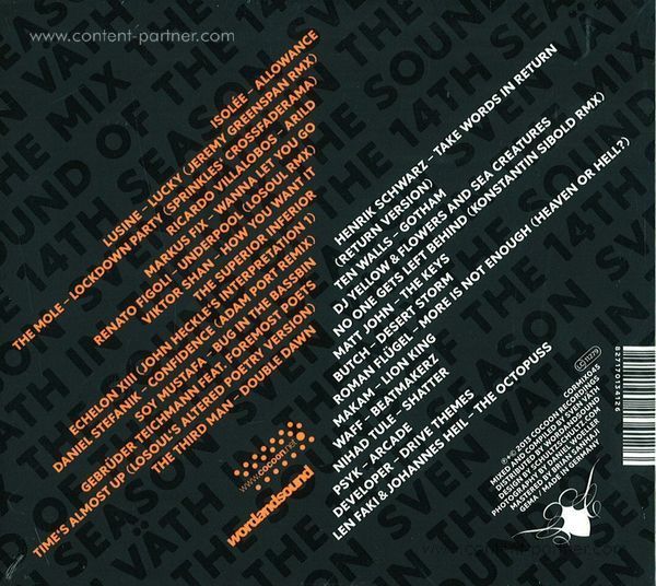 Sven Väth - sven vaeth in the mix:the sound of the 1 (Back)