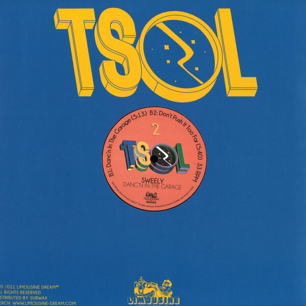 Sweely - Danc'n In The Garage (Back)