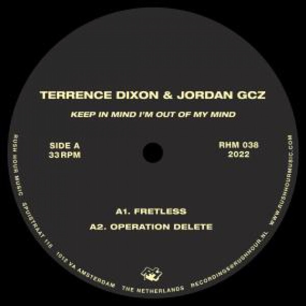 TERRENCE DIXON & JORDAN GCZ - KEEP IN MIND I'M OUT OF MY MIND (Back)