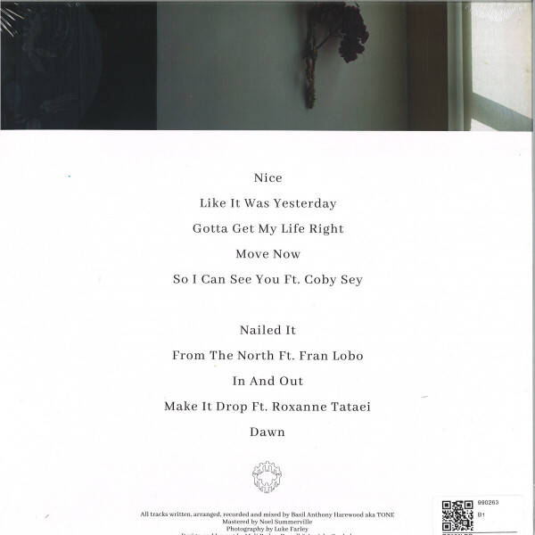 TONE - So I Can See You ('TRANS VIOLET PURPLE') (Back)