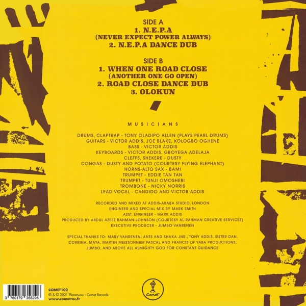 TONY ALLEN - N.E.P.A. (NEVER EXPECT POWER ALWAYS) (Back)
