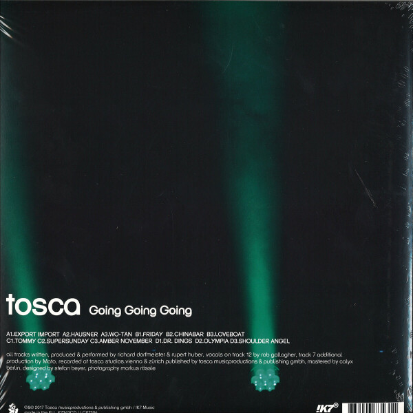TOSCA - GOING GOING GOING - REISSUE (Back)