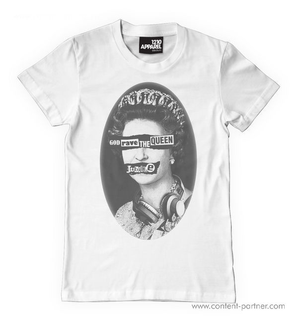 T-Shirt White - God Rave The Queen Jubilee size XXL