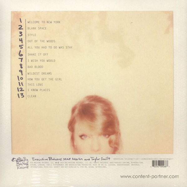 Taylor Swift - 1989 (Back)