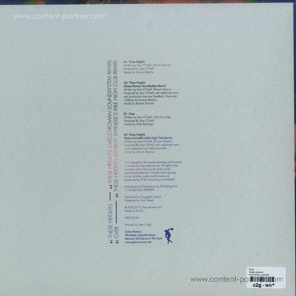 Tcts - These Heights/ Detroit Swindle Rmx (Back)