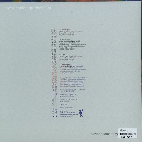 Tcts - These Heights/ Detroit Swindle Rmx (Back)