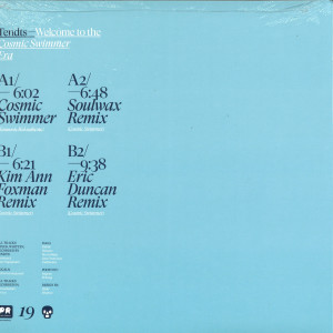 Tendts - Cosmic Swimmer (Inc. Soulwax / Kim Ann Foxman / Er (Back)