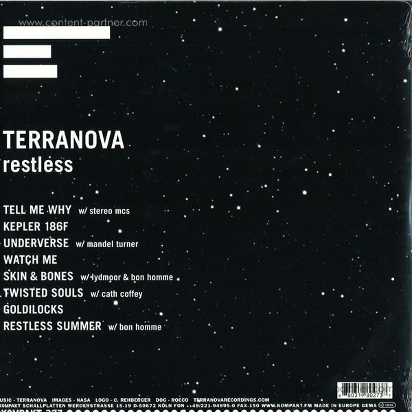 Terranova - Restless LP (2x12+CD) (Back)