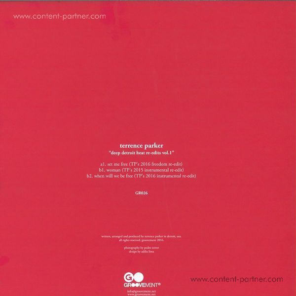Terrence Parker - Deep Detroit Heat Re-edits Vol.1 (Back)