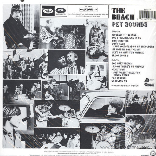 The Beach Boys - Pet Sounds (Stereo 180g Vinyl Reissue) (Back)