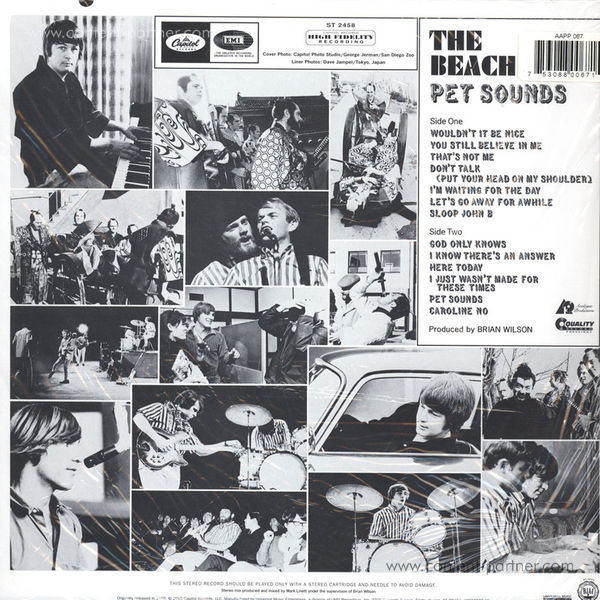 The Beach Boys - Pet Sounds (Stereo 180g Vinyl Reissue) (Back)