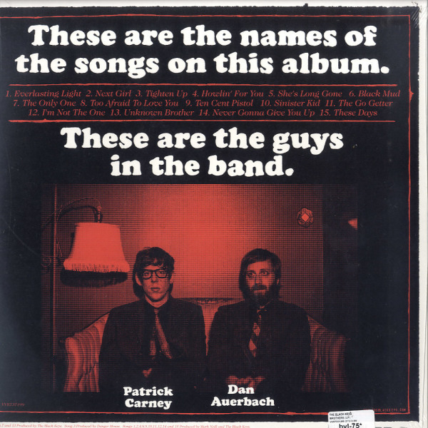 The Black Keys - Brothers (2LP, Reissue) (Back)