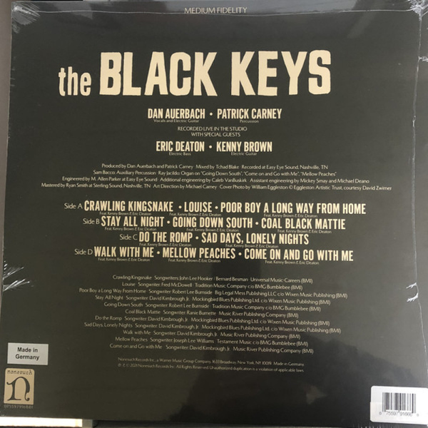 The Black Keys - Delta Kream (Ltd. Indie Ed. Smokey 2LP) (Back)