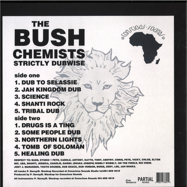 The Bush Chemists - Strictly Dubwise (Back)