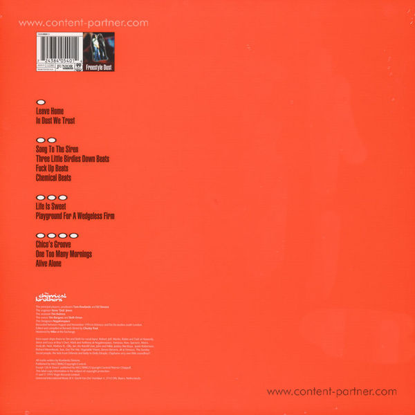The Chemical Brothers - Exit Planet Dust (2LP) (Back)