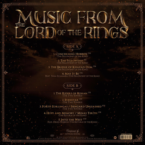 The City Of Prague Philharmonic Orchestra - Music From The Lords Of The Rings Trilogy (Green) (Back)