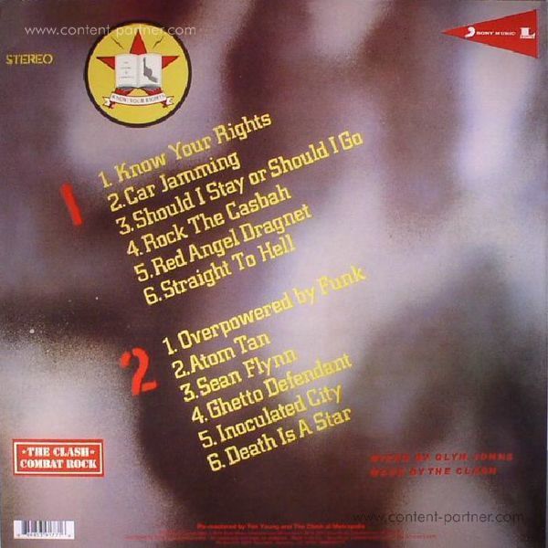 The Clash - Combat Rock (180g black vinyl) (Back)