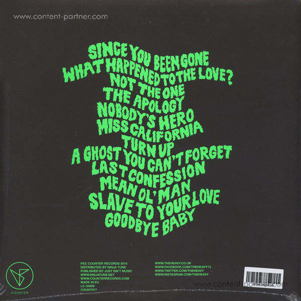 The Heavy - Hurt & The Merciless (LP+MP3) (Back)