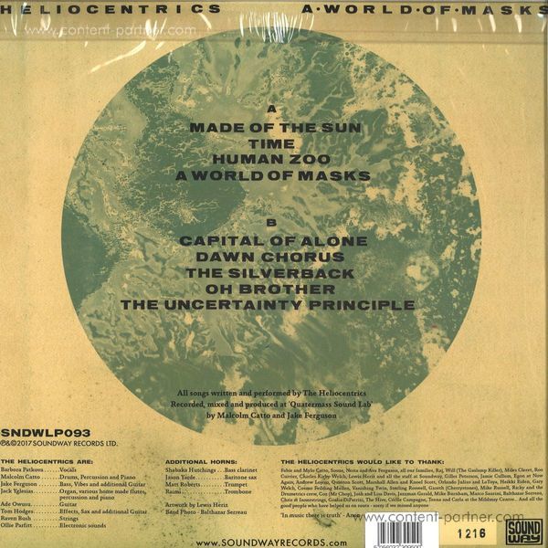 The Heliocentrics - A World Of Masks (LP) (Back)