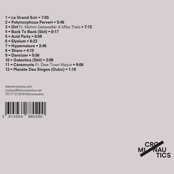 The Micronauts - Head Control Body Control (CD Album) (Back)