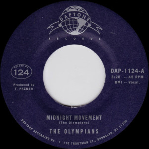 The Olympians - Midnight Movement / Stand Tall (7") (Back)