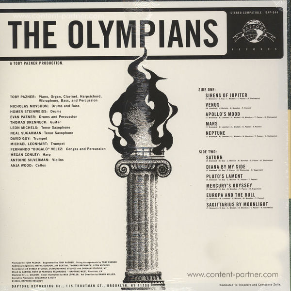 The Olympians - The Olympians (LP+MP3) (Back)