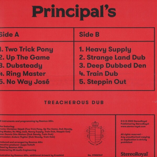 The Principal's - Treacherous Dub (Back)