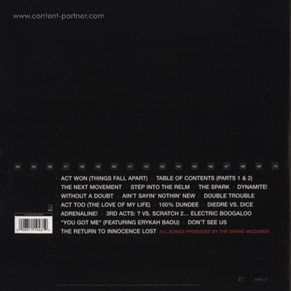 The Roots - Things Fall Apart (2LP, Reissue, Gatefold) (Back)