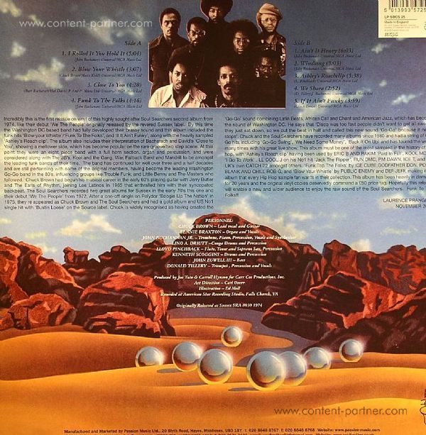 The Soul Searchers - Salt Of The Earth (LP, Ltd. Re-Release) (Back)