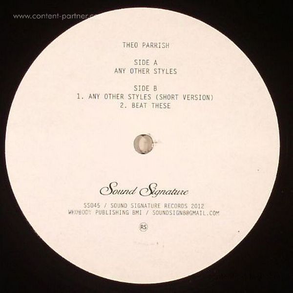 Theo Parrish - Any Other Styles