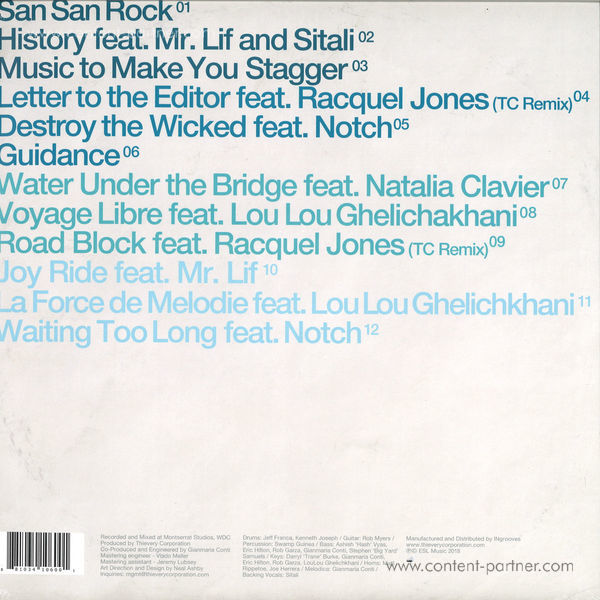 Thievery Corporation - Treasures from the Temple (2LP) (Back)