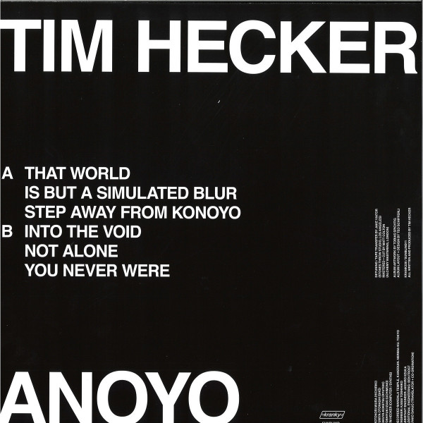 Tim Hecker - Anoyo (Back)