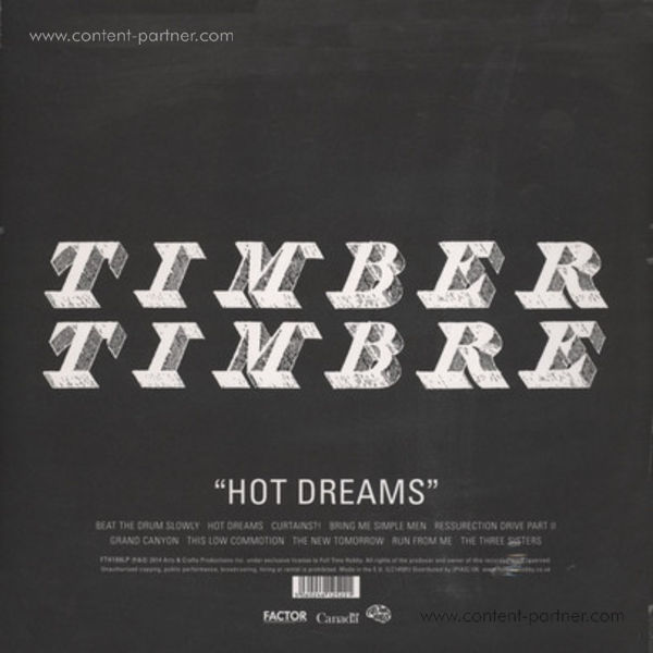 Timber Timbre - Hot Dreams (Ltd. Colour Repress+MP3) (Back)