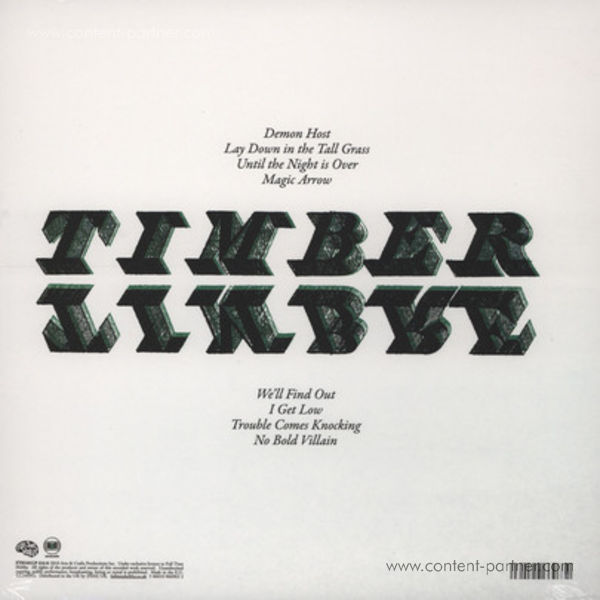 Timber Timbre - Timber Timbre (Ltd. Colour Repress+MP3) (Back)