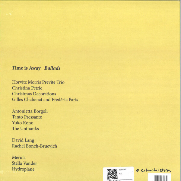 Time is Away - Ballads (2LP+Postcard+Insert) (Back)