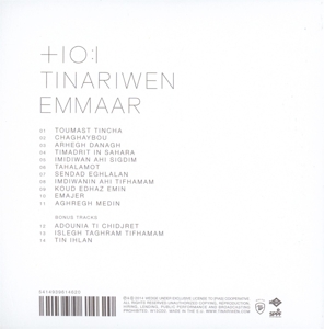 Tinariwen - Emmaar (Deluxe Version/3 Bonustracks) (Back)