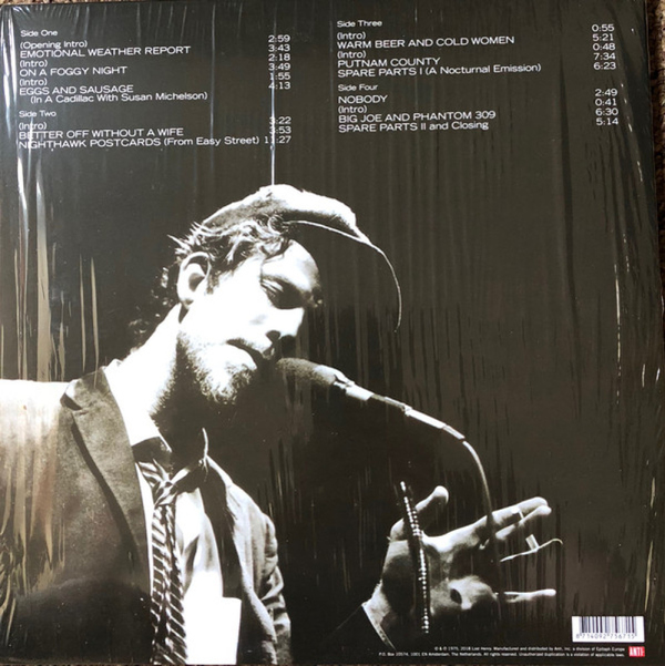 Tom Waits - Nighthawks At The Diner (Remastered) (Back)