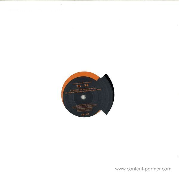 Tommy Vicari Jnr Presents 76 - 79 - 57 Hertz (dj Honesty, Vibration White Finger Rmxs) (Back)